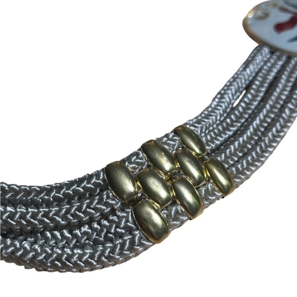 Floral Silver and Gold Women's Belt - Picture 6 of 9